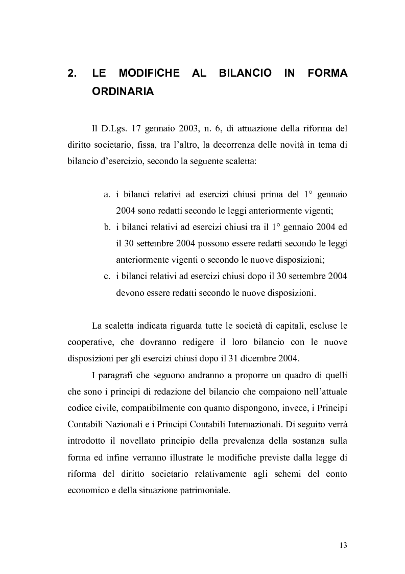 Anteprima della tesi: Il bilancio d'esercizio alla luce delle modifiche previste nella legge di riforma del diritto societario, Pagina 10