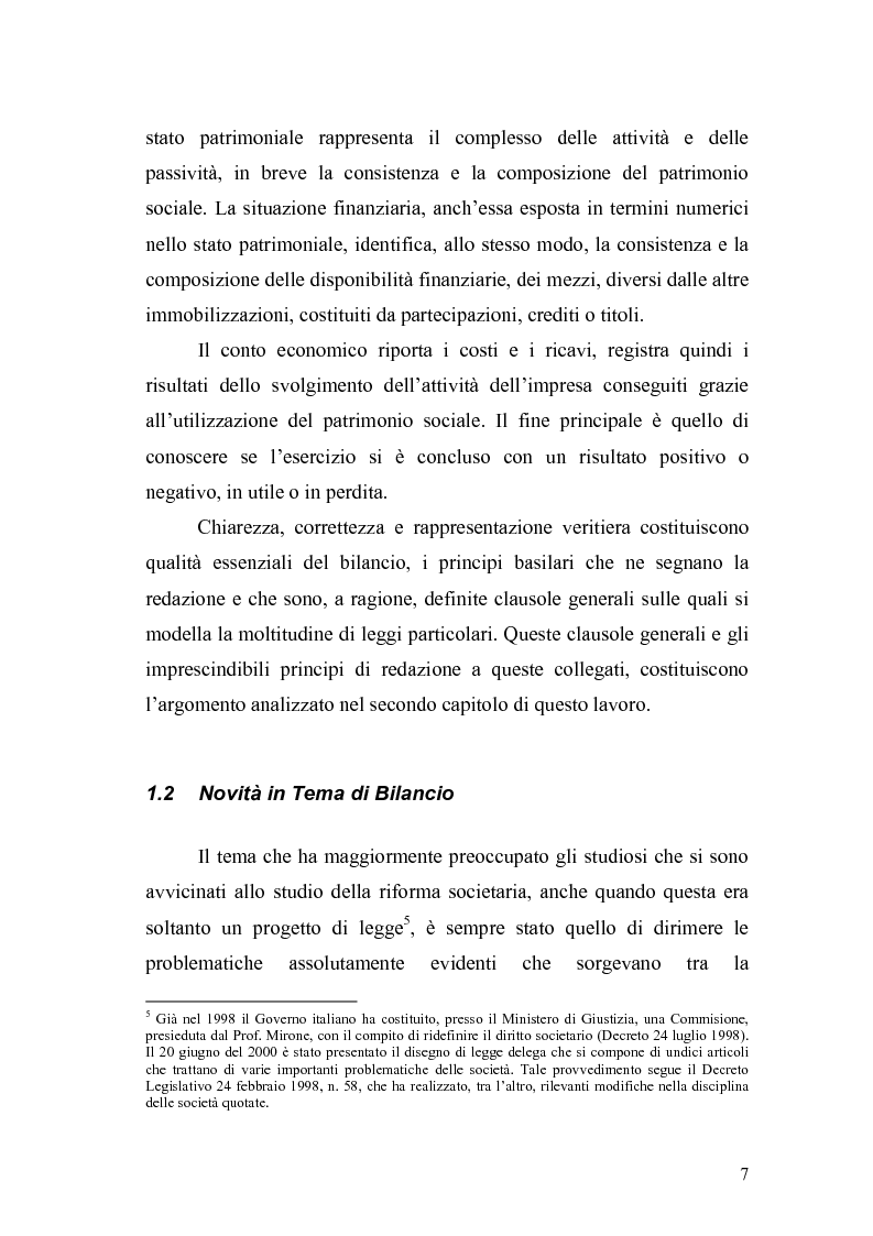 Anteprima della tesi: Il bilancio d'esercizio alla luce delle modifiche previste nella legge di riforma del diritto societario, Pagina 4