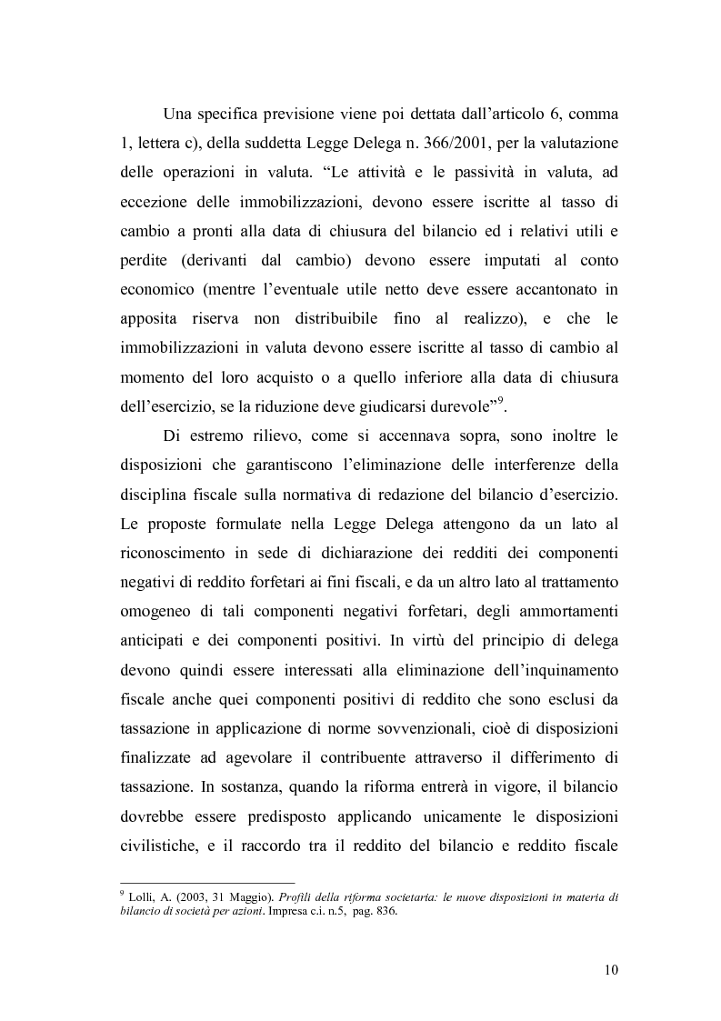 Anteprima della tesi: Il bilancio d'esercizio alla luce delle modifiche previste nella legge di riforma del diritto societario, Pagina 7