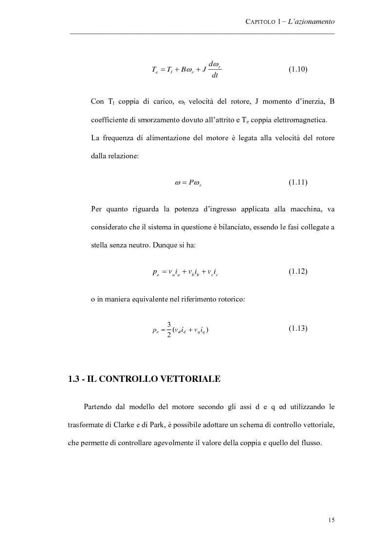 Anteprima della tesi: Progetto ed implementazione di un algoritmo per il controllo di velocità con indebolimento di campo in un azionamento brushless privo di encoder, Pagina 12