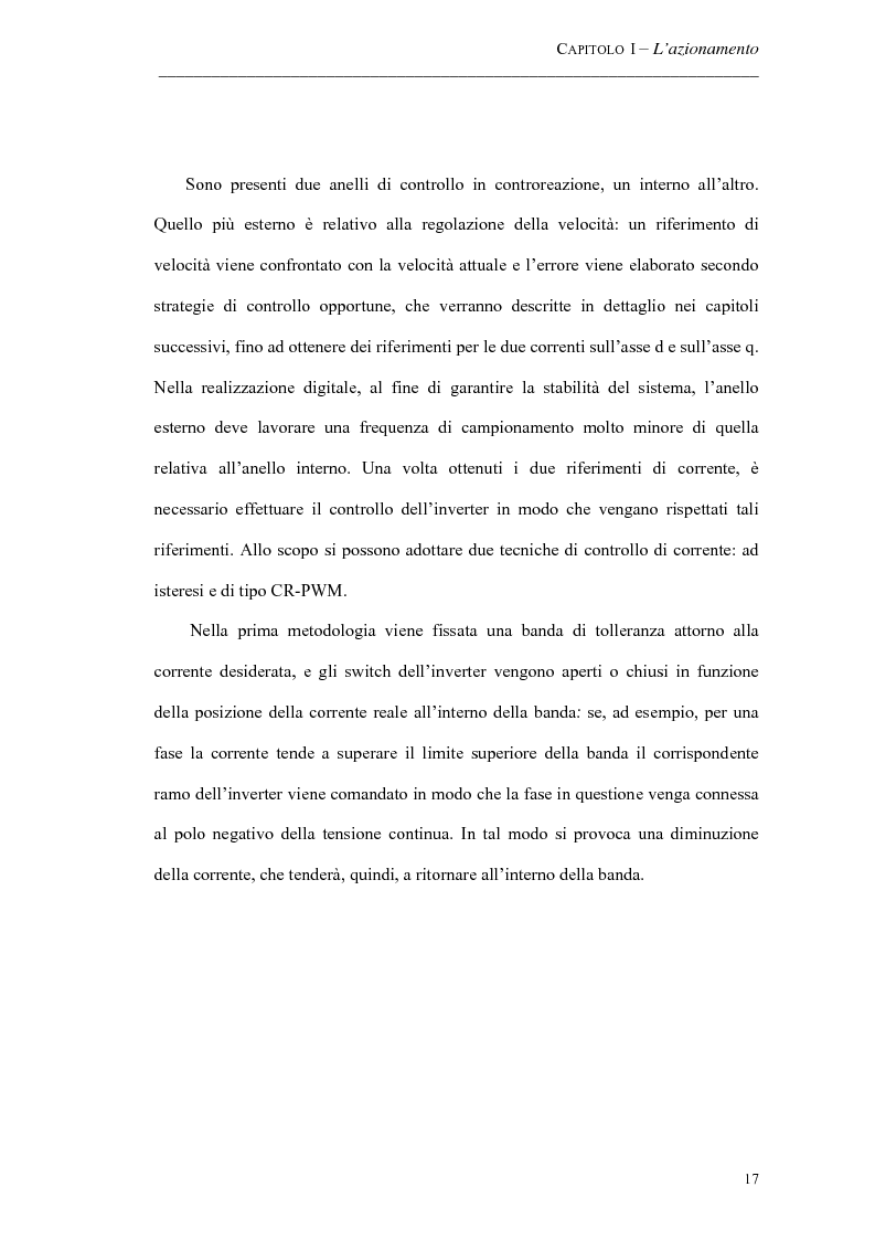 Anteprima della tesi: Progetto ed implementazione di un algoritmo per il controllo di velocità con indebolimento di campo in un azionamento brushless privo di encoder, Pagina 14