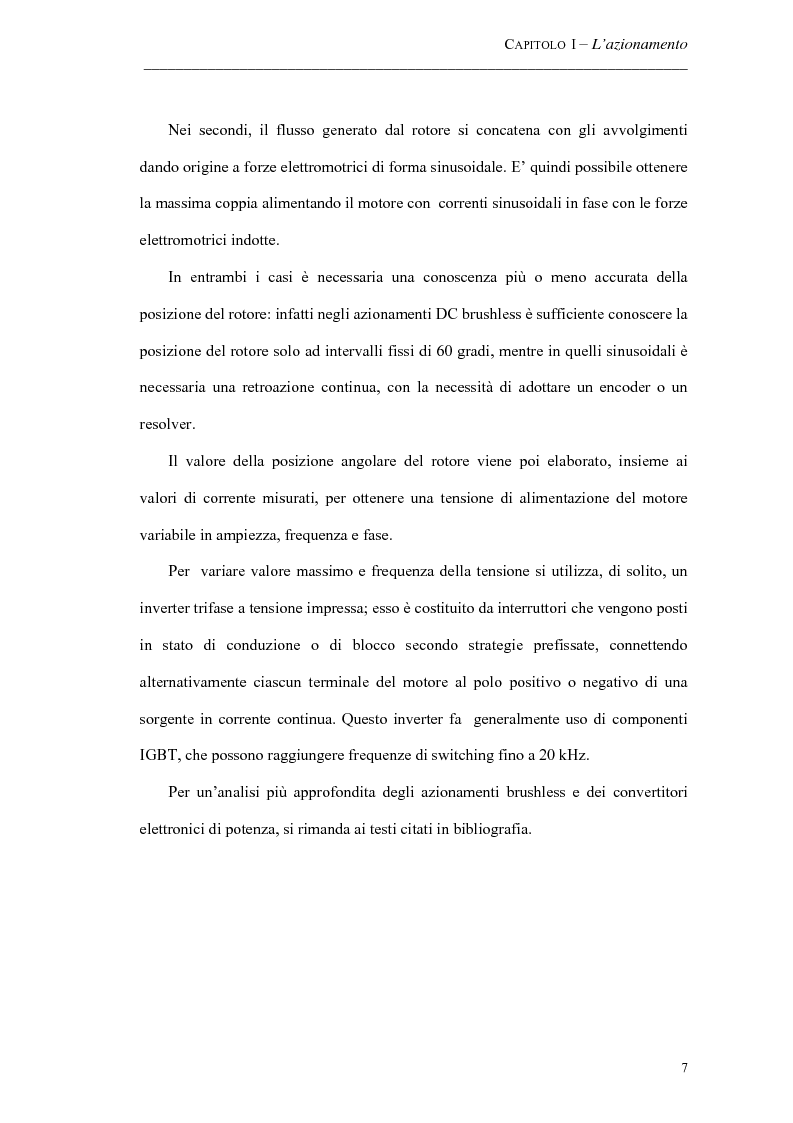Anteprima della tesi: Progetto ed implementazione di un algoritmo per il controllo di velocità con indebolimento di campo in un azionamento brushless privo di encoder, Pagina 4