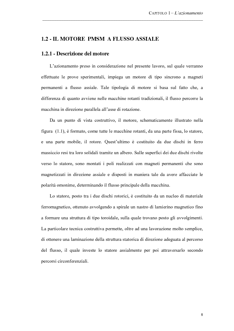 Anteprima della tesi: Progetto ed implementazione di un algoritmo per il controllo di velocità con indebolimento di campo in un azionamento brushless privo di encoder, Pagina 5