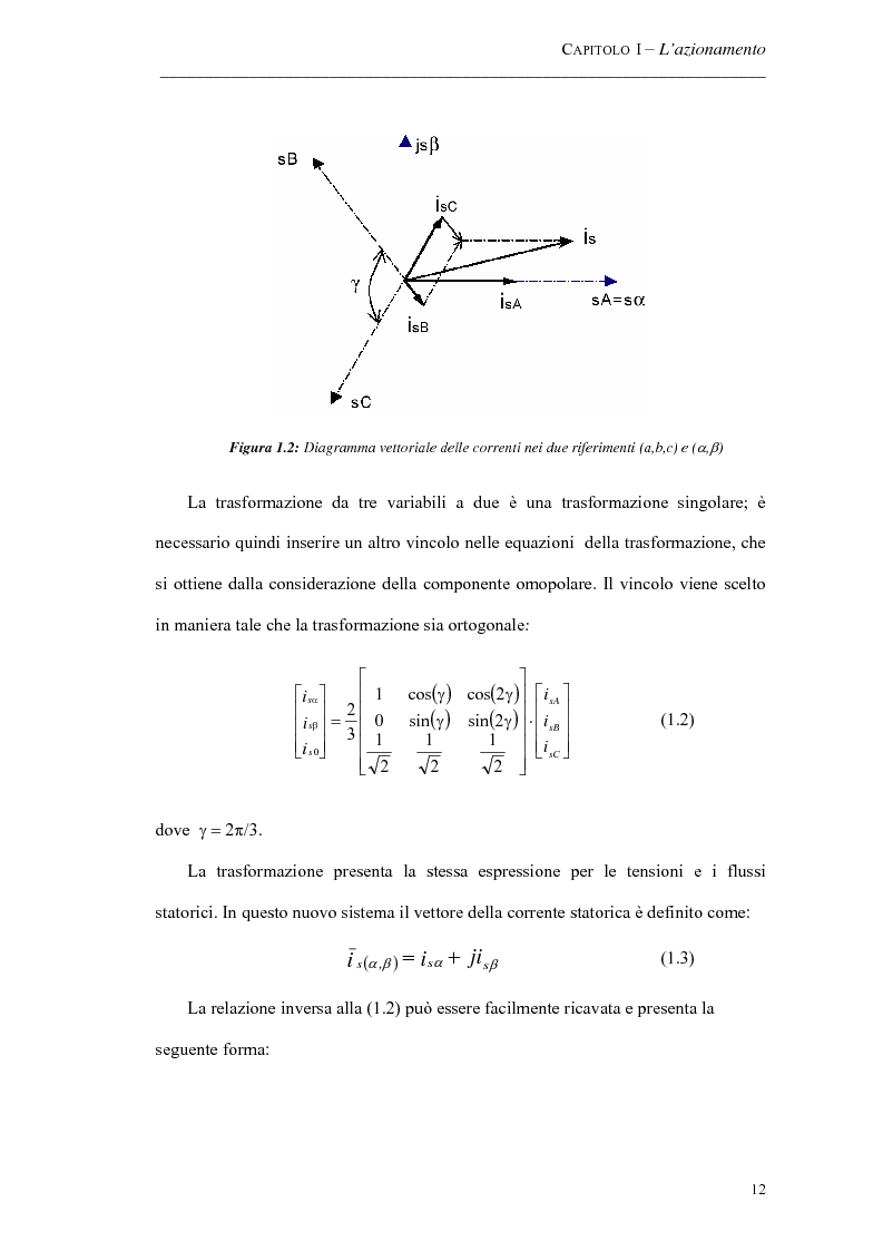 Anteprima della tesi: Progetto ed implementazione di un algoritmo per il controllo di velocità con indebolimento di campo in un azionamento brushless privo di encoder, Pagina 9