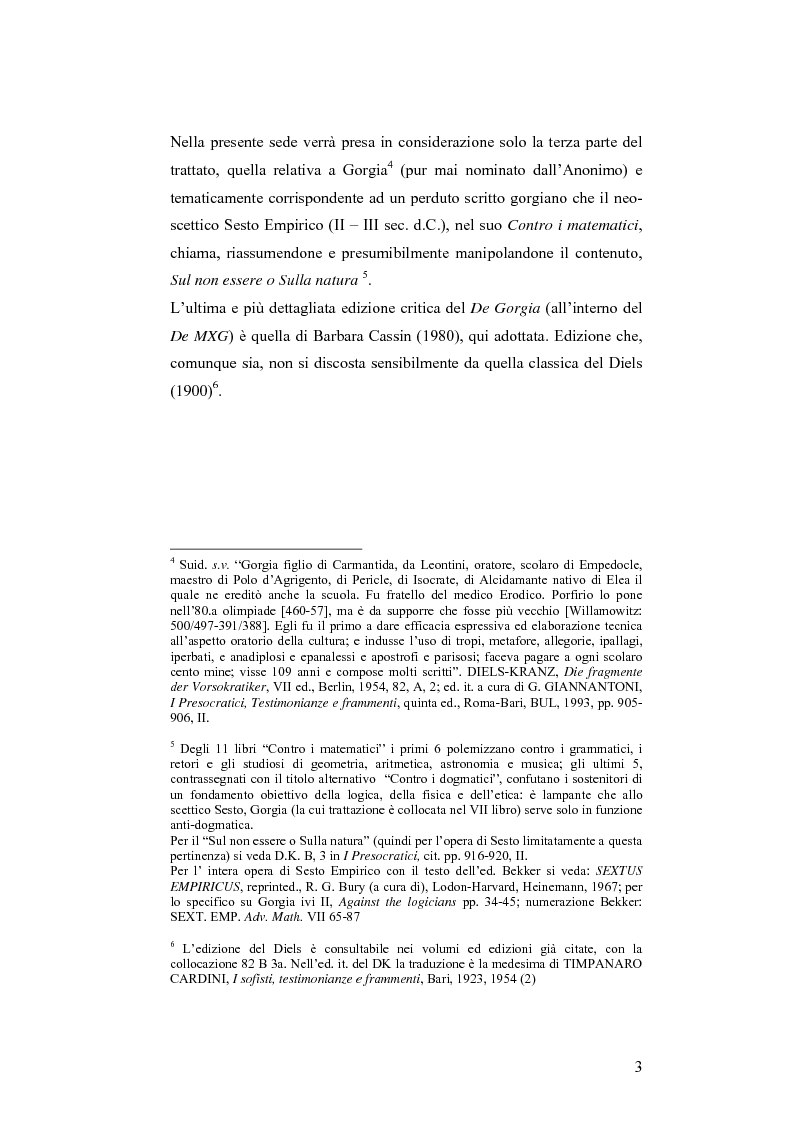 Anteprima della tesi: L'anonimo trattato De Gorgia (De Melisso Xenophane Gorgia 979a 11 – 980b 21), Pagina 2