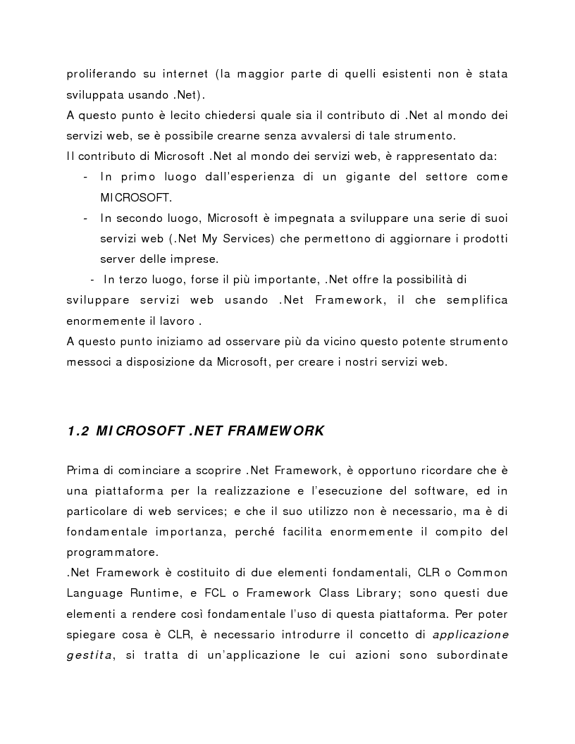 Anteprima della tesi: Progettazione e realizzazione applicazioni web e back office con la piattaforma Microsoft .NET, Pagina 3