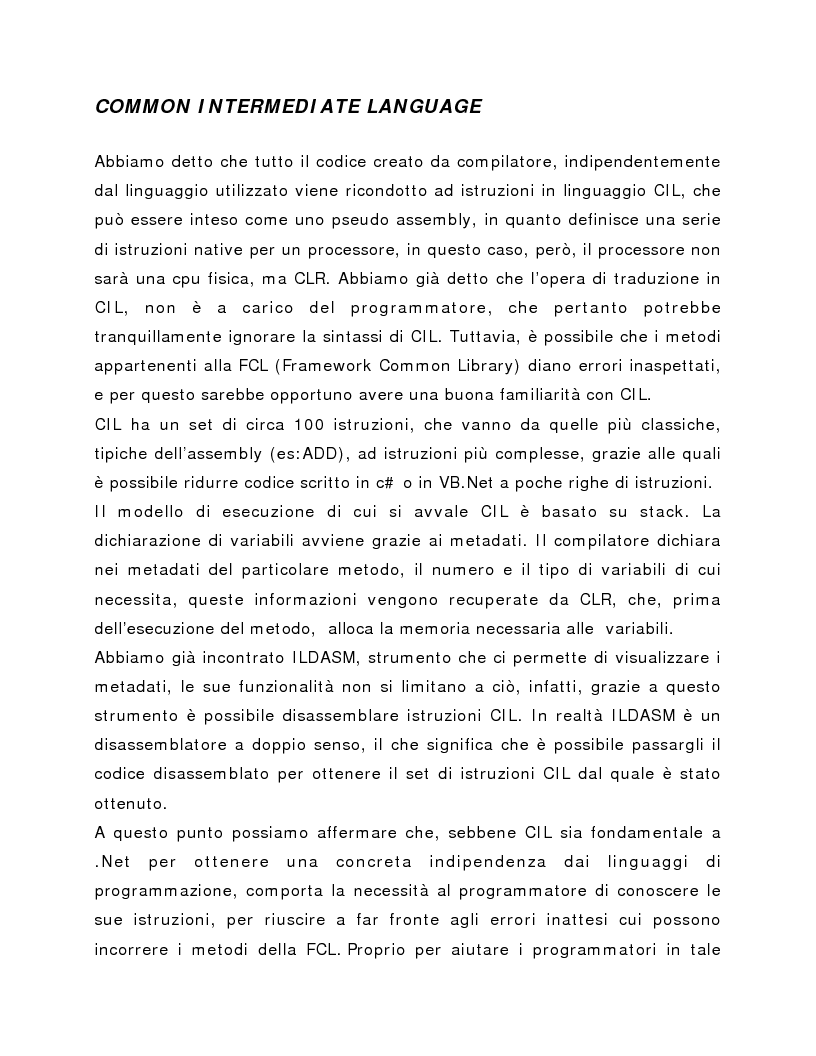 Anteprima della tesi: Progettazione e realizzazione applicazioni web e back office con la piattaforma Microsoft .NET, Pagina 9