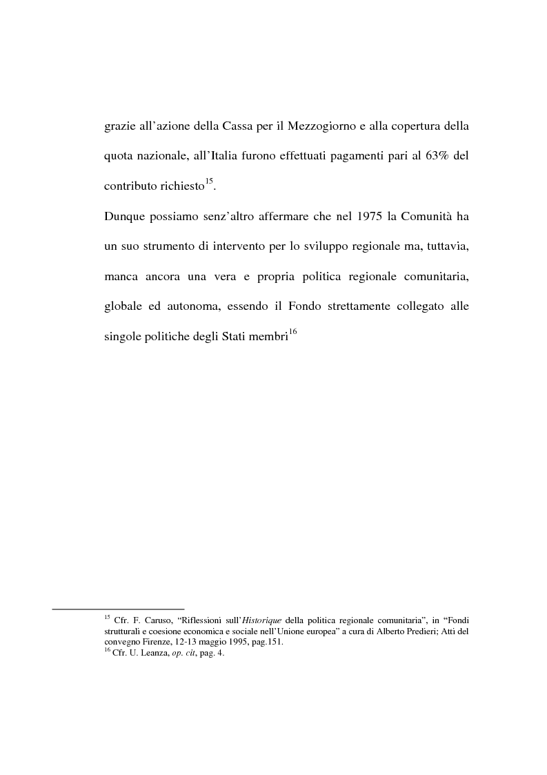Anteprima della tesi: Le regioni meno sviluppate tra interventi comunitari e aiuti di stato, Pagina 13