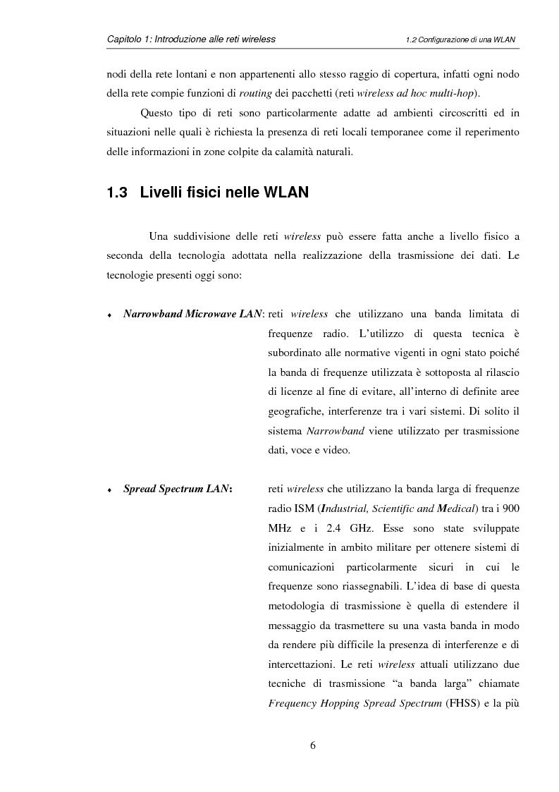 Anteprima della tesi: Impatto del carrier sensing e della Fresnel zone in reti locali wireless ad hoc 802.11, Pagina 9