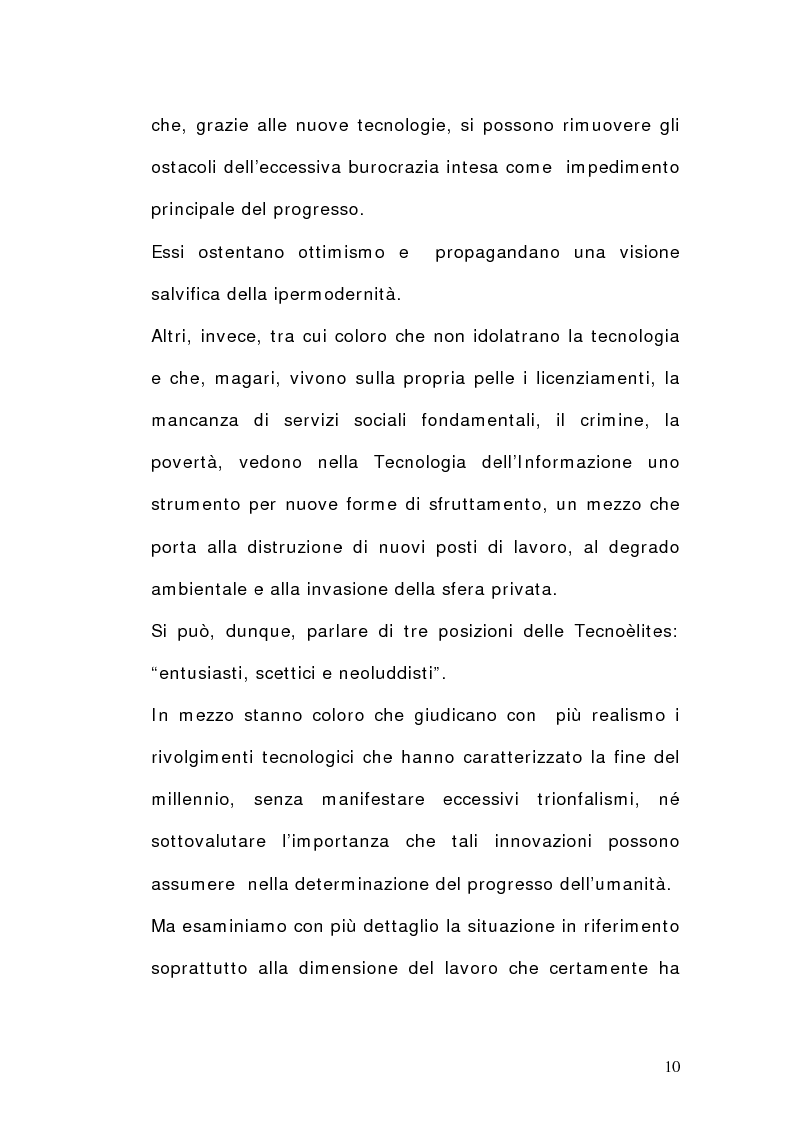 Anteprima della tesi: La dimensione del lavoro nel settore Ict, Pagina 8