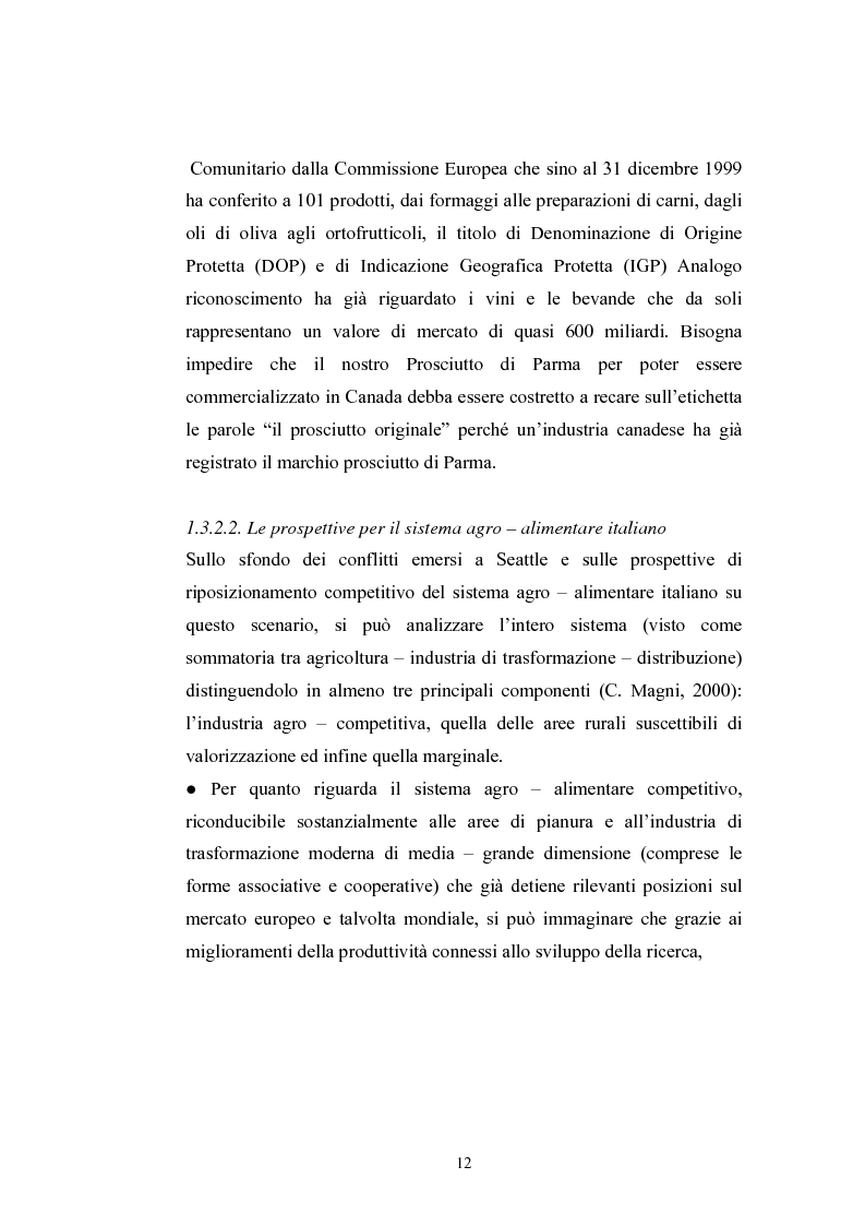 Anteprima della tesi: L'industria alimentare e il caso dei prodotti biologici, Pagina 12