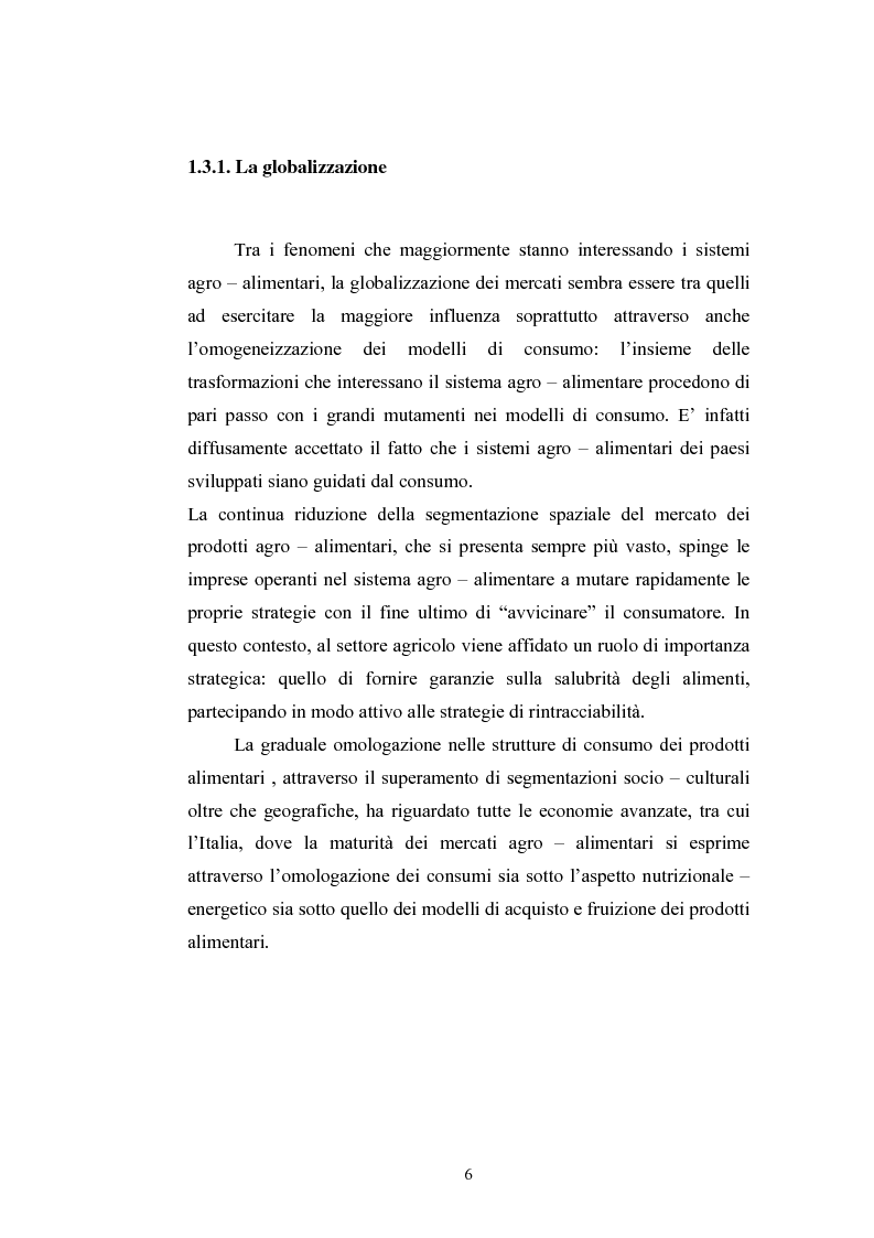 Anteprima della tesi: L'industria alimentare e il caso dei prodotti biologici, Pagina 6