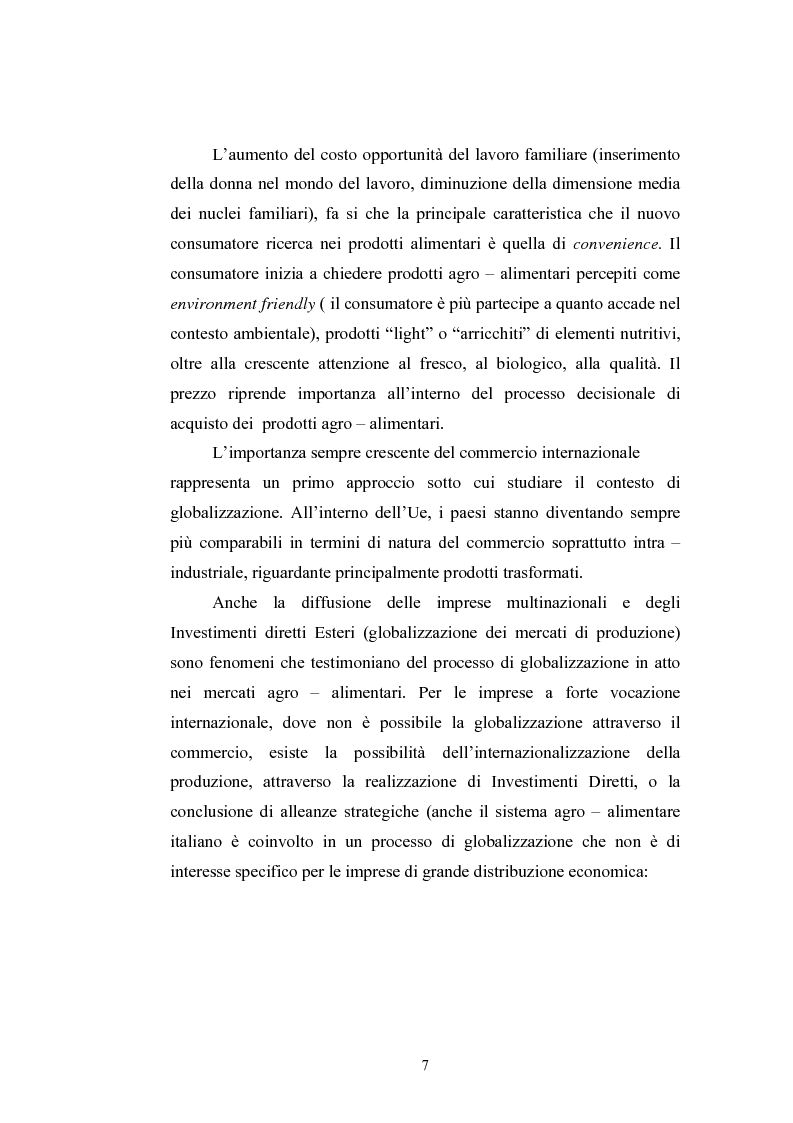 Anteprima della tesi: L'industria alimentare e il caso dei prodotti biologici, Pagina 7
