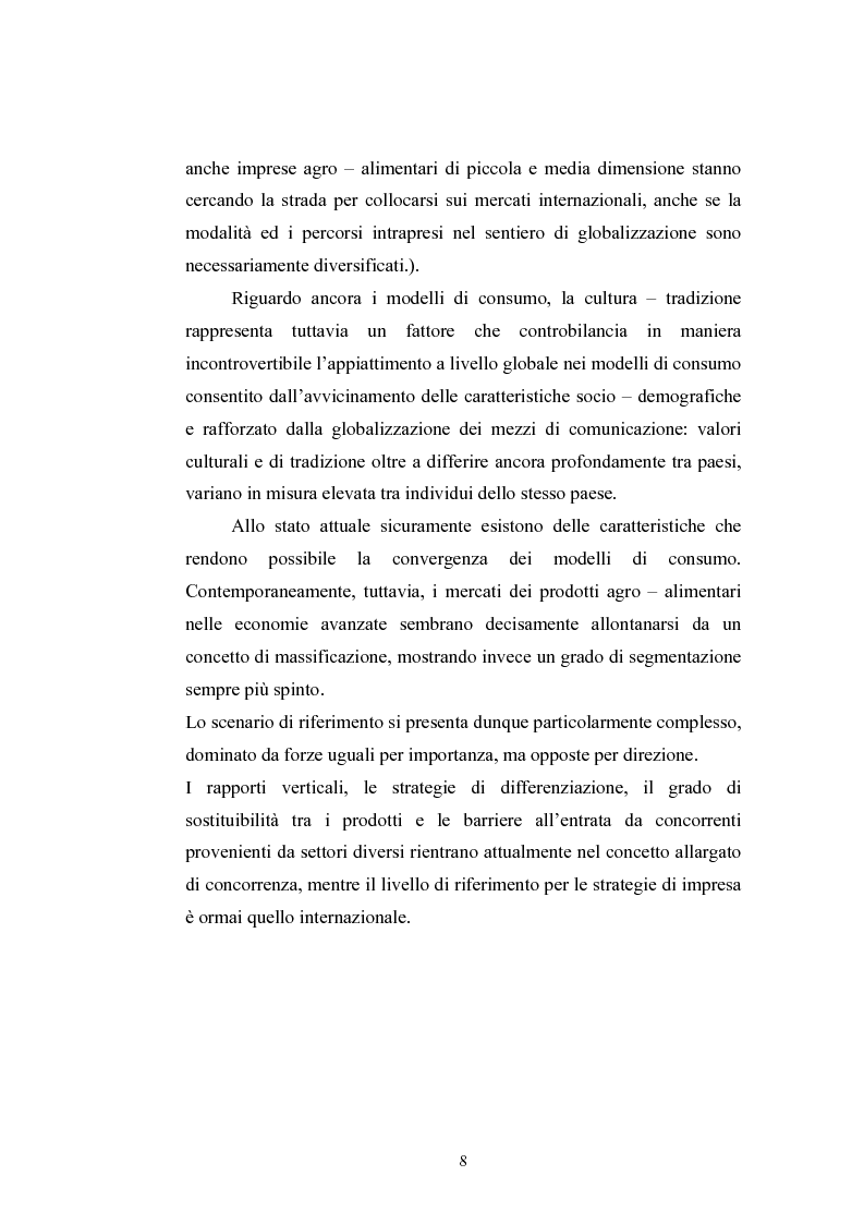 Anteprima della tesi: L'industria alimentare e il caso dei prodotti biologici, Pagina 8