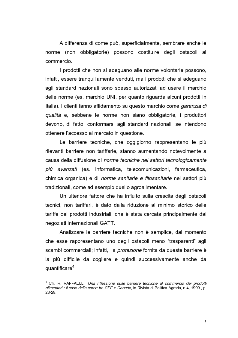 Anteprima della tesi: Le barriere tecniche alla libera circolazione delle merci, Pagina 3