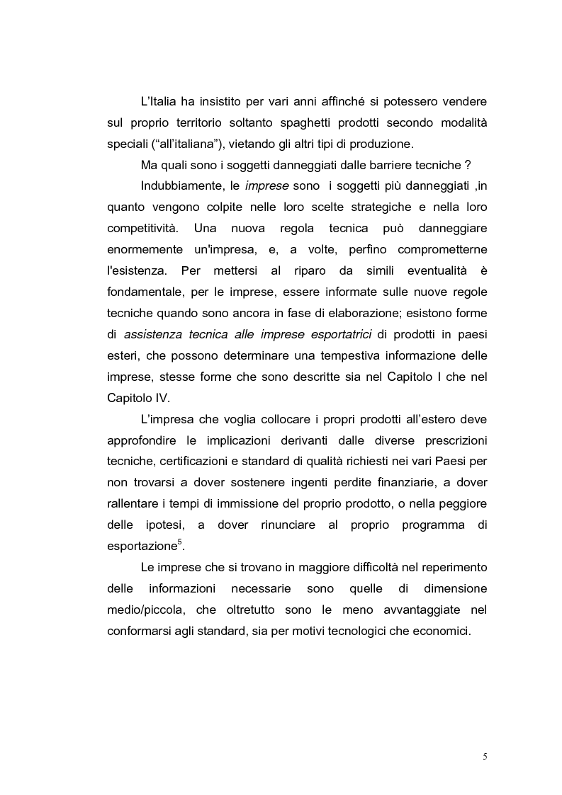 Anteprima della tesi: Le barriere tecniche alla libera circolazione delle merci, Pagina 5