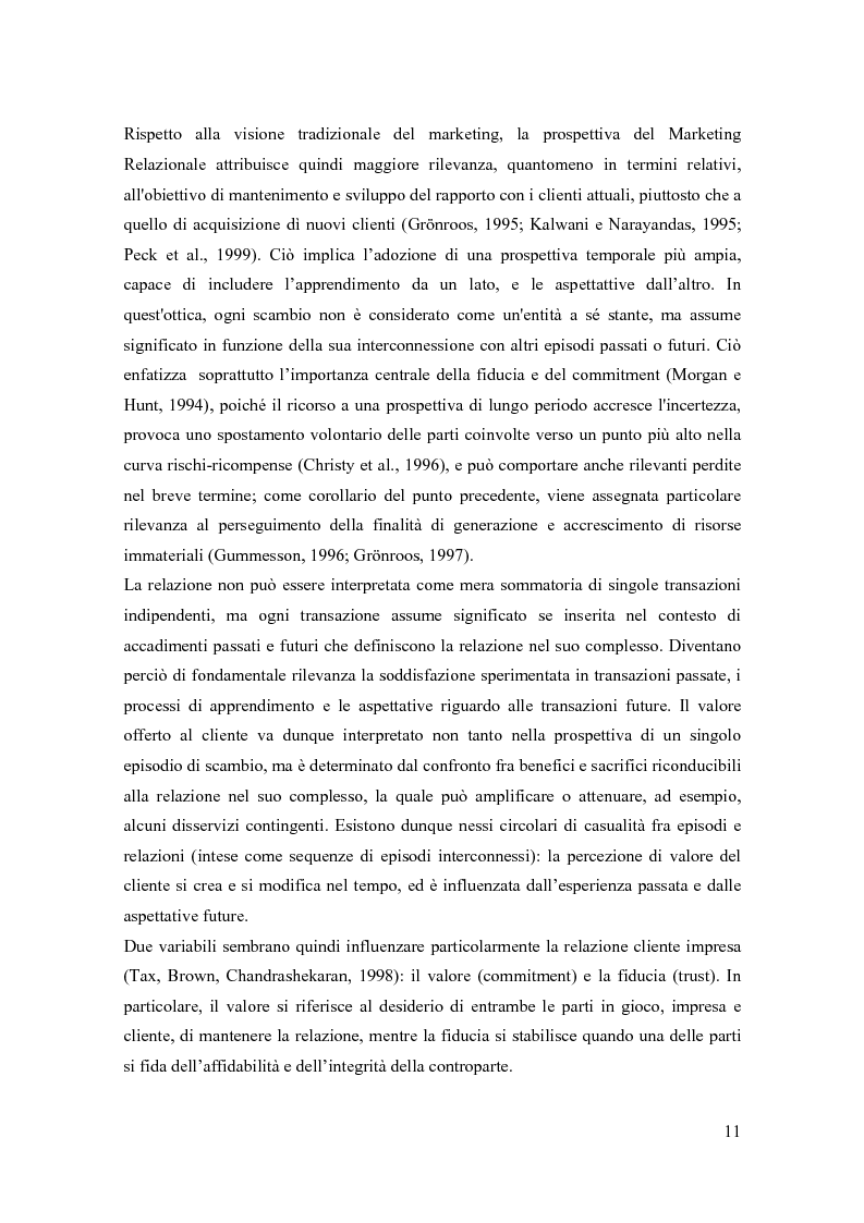 Anteprima della tesi: Il marketing relazionale nella grande distribuzione, Pagina 8