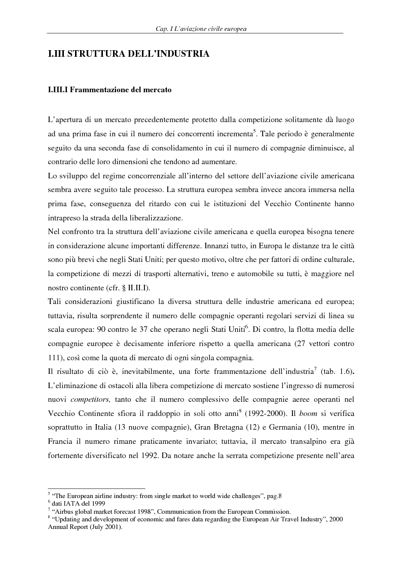Anteprima della tesi: Il fenomeno del volo low cost in Europa: risvolti economici, sociali, turistici, Pagina 9