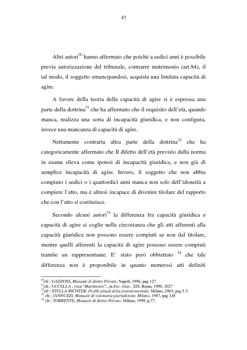 Anteprima della tesi: La capacità matrimoniale del minore in diritto canonico e nel diritto civile italiano, Pagina 12