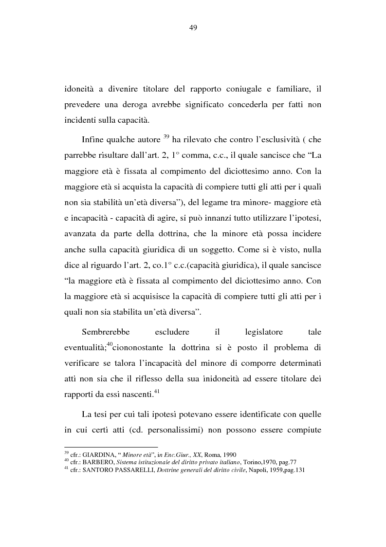 Anteprima della tesi: La capacità matrimoniale del minore in diritto canonico e nel diritto civile italiano, Pagina 14