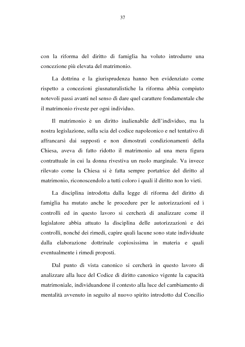 Anteprima della tesi: La capacità matrimoniale del minore in diritto canonico e nel diritto civile italiano, Pagina 2