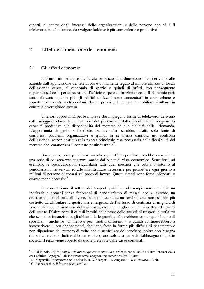 Anteprima della tesi: Telelavoro: viaggio nella flessibilità, Pagina 8