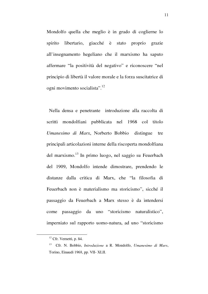 Anteprima della tesi: Rodolfo Mondolfo critico di Engels, Pagina 10