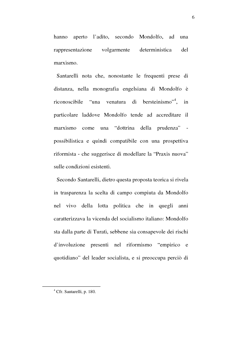 Anteprima della tesi: Rodolfo Mondolfo critico di Engels, Pagina 5