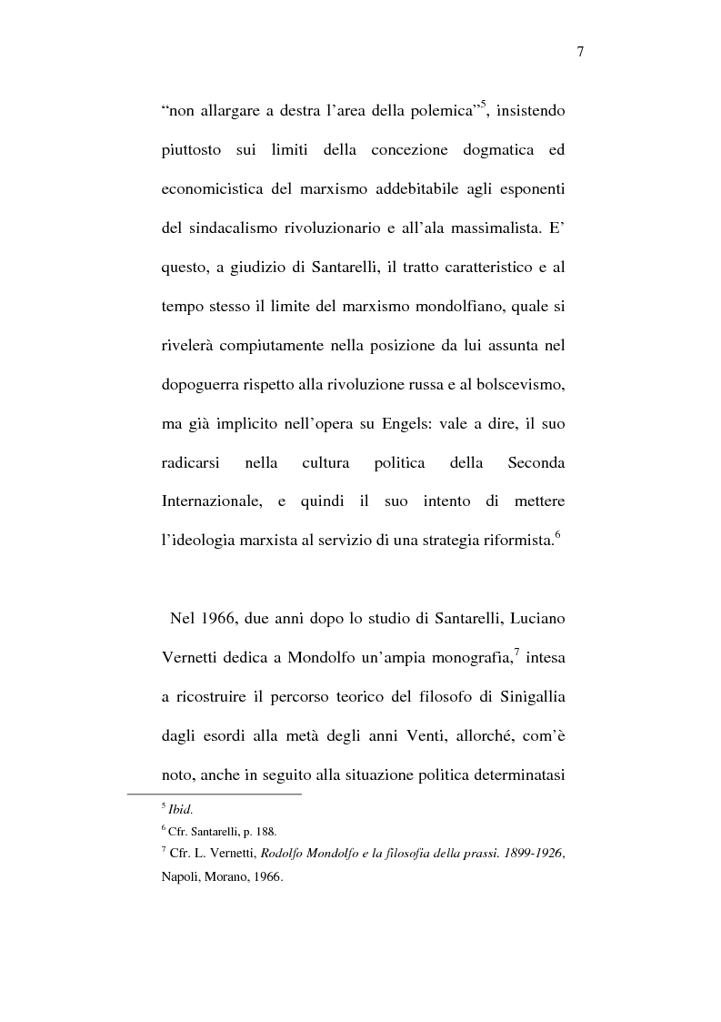 Anteprima della tesi: Rodolfo Mondolfo critico di Engels, Pagina 6