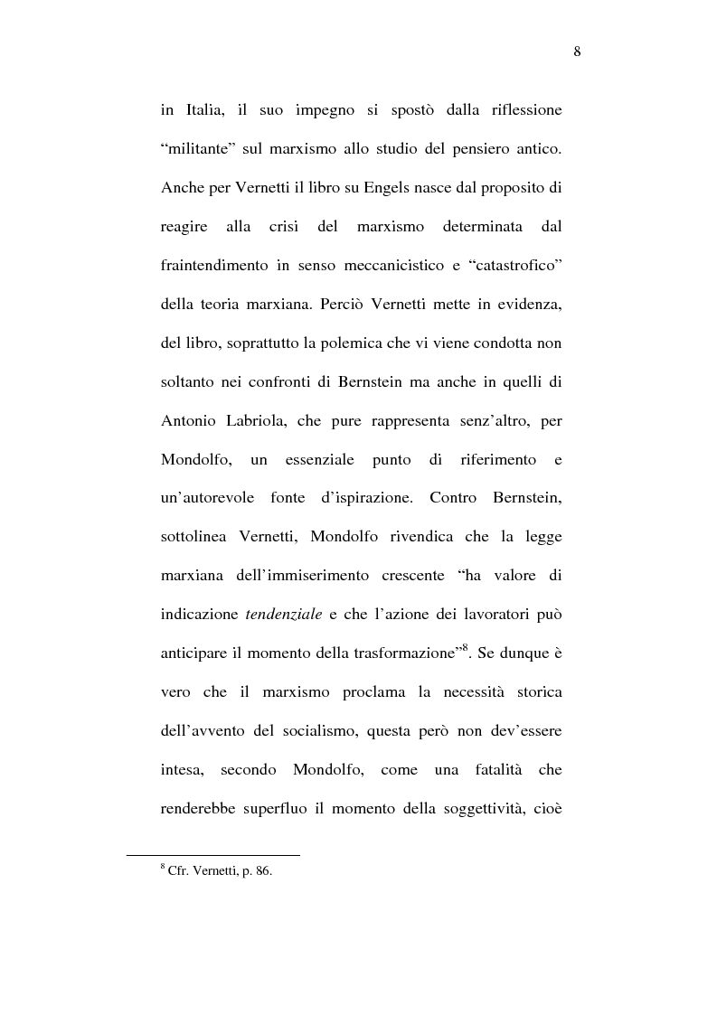 Anteprima della tesi: Rodolfo Mondolfo critico di Engels, Pagina 7