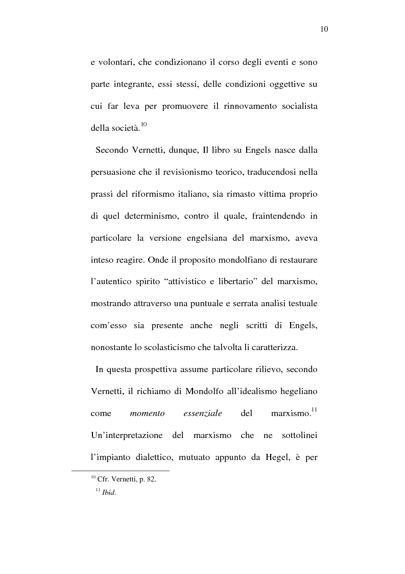 Anteprima della tesi: Rodolfo Mondolfo critico di Engels, Pagina 9