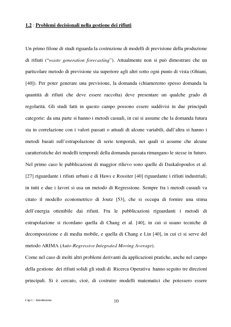 Anteprima della tesi: Algoritmi di ottimizzazione per la raccolta dei rifiuti solidi urbani, Pagina 10