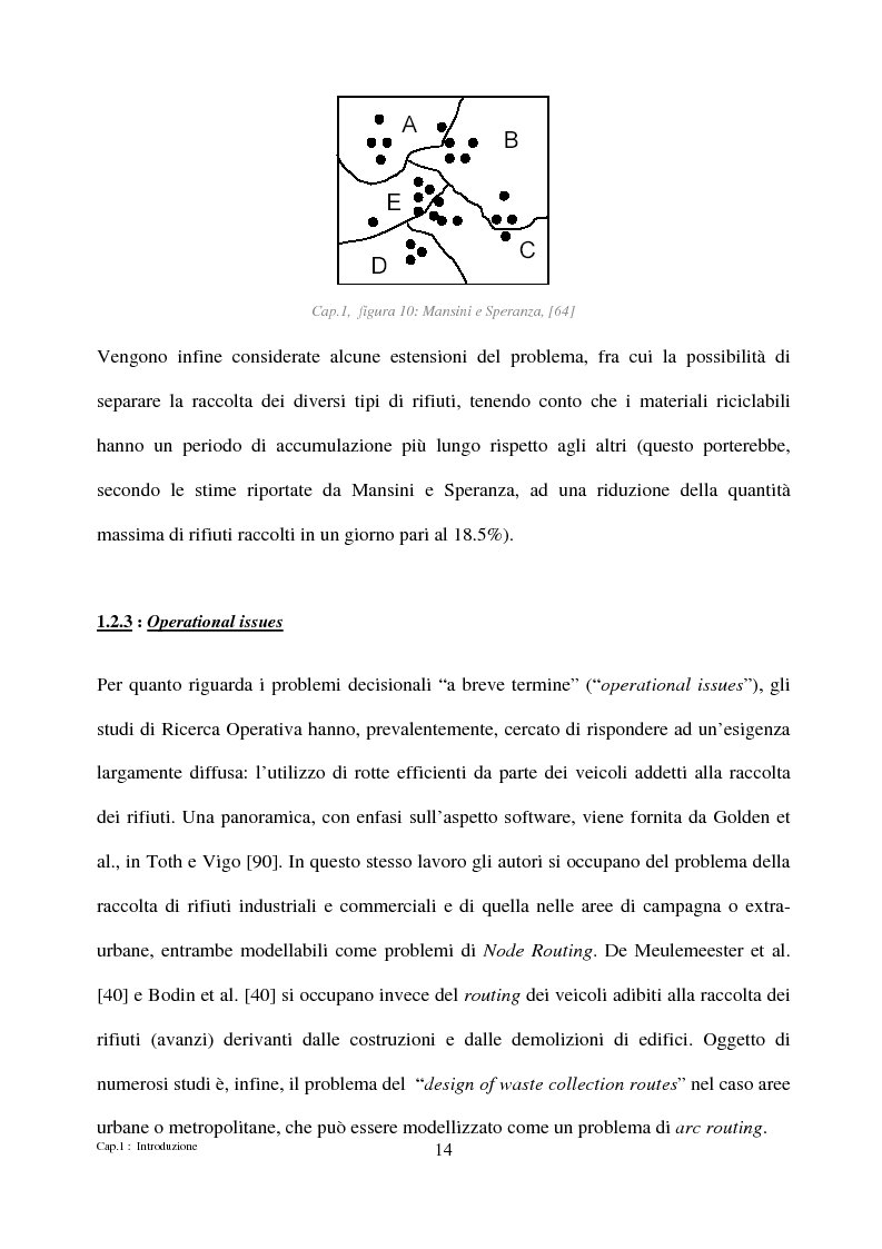 Anteprima della tesi: Algoritmi di ottimizzazione per la raccolta dei rifiuti solidi urbani, Pagina 14