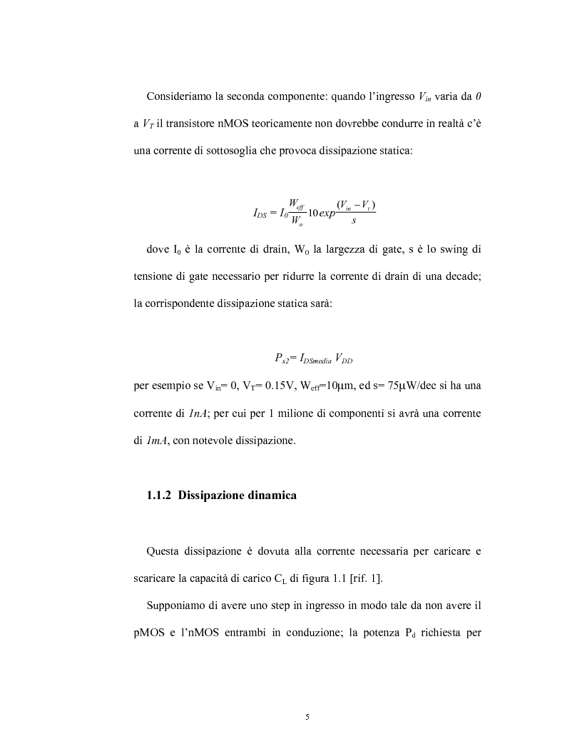 Anteprima della tesi: Progettazione e realizzazione di un moltiplicatore ad alta velocità e bassa dissipazione di potenza, Pagina 5