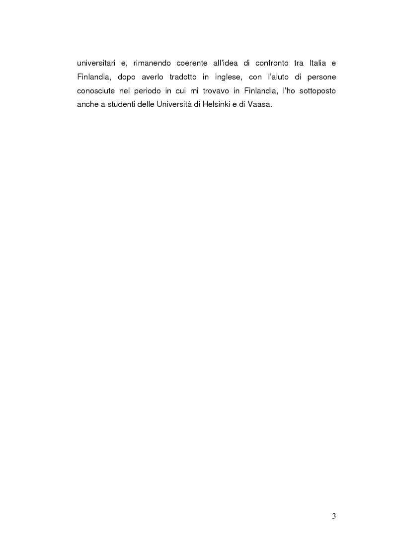 Anteprima della tesi: Telefonia mobile: impatto sociale. Indagine empirico-comparativa sulla percezione e l'uso del telefonino da parte di studenti universitari di Italia e Finlandia, Pagina 3
