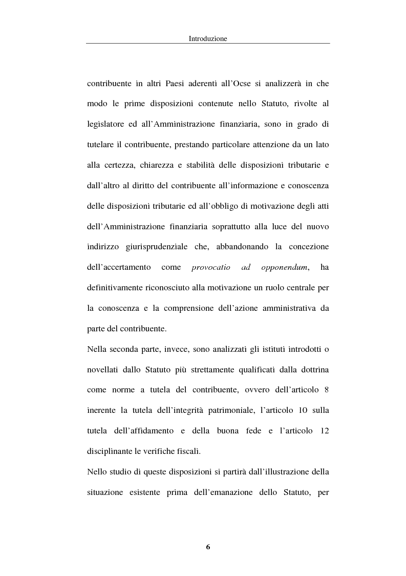 Anteprima della tesi: La tutela del contribuente nello Statuto dei diritti del contribuente, Pagina 3