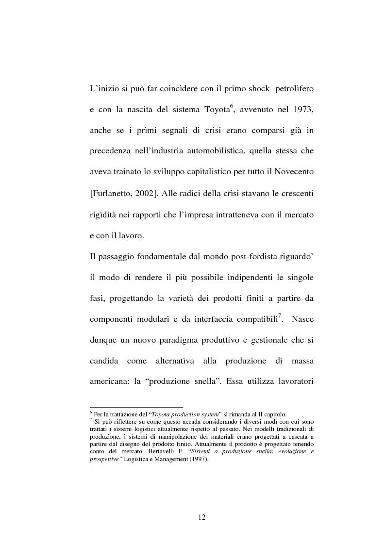Anteprima della tesi: La gestione modulare della produzione. L'esperienza Mirs della Pirelli Pneumatici, Pagina 12