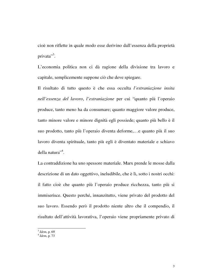 Anteprima della tesi: Karl Marx. Etica e critica dell'economia politica, Pagina 3