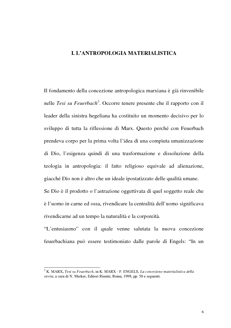 Anteprima della tesi: Karl Marx. Etica e critica dell'economia politica, Pagina 6