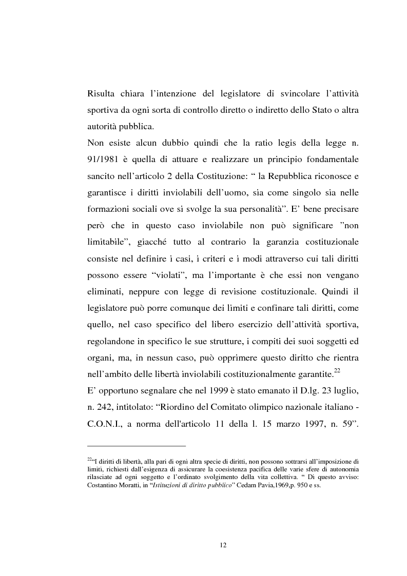 Anteprima della tesi: La tutela previdenziale del lavoro sportivo, Pagina 11
