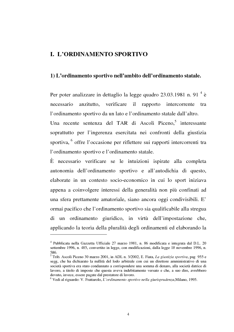 Anteprima della tesi: La tutela previdenziale del lavoro sportivo, Pagina 3