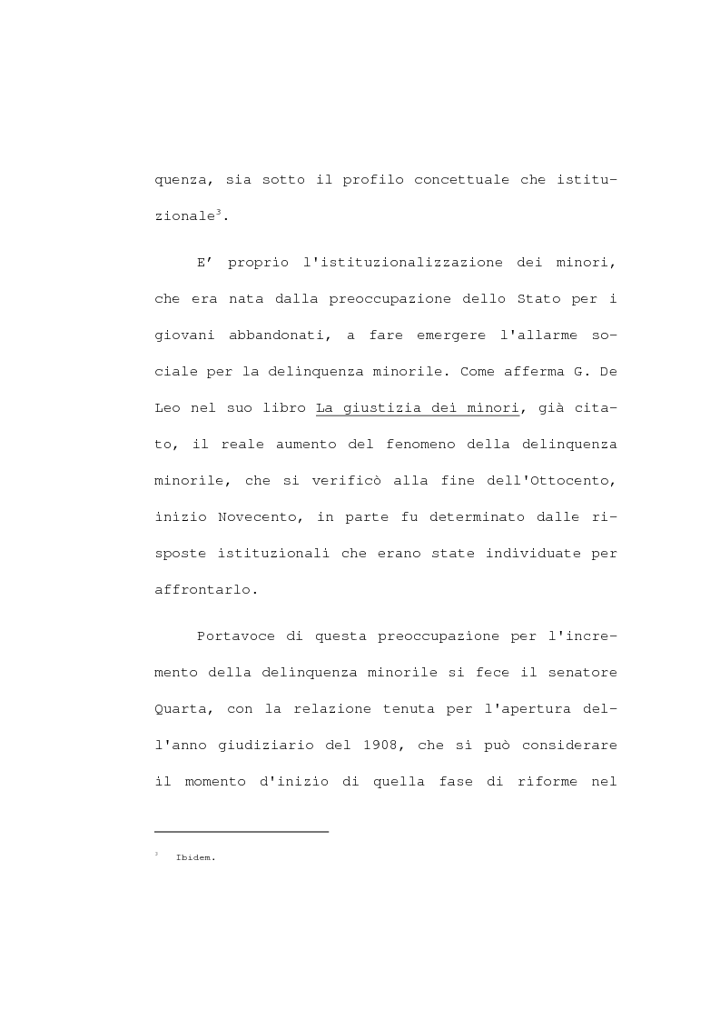 Anteprima della tesi: La devianza minorile. L'istituto di osservazione maschile per i minorenni di Firenze negli anni 1955-77, Pagina 12