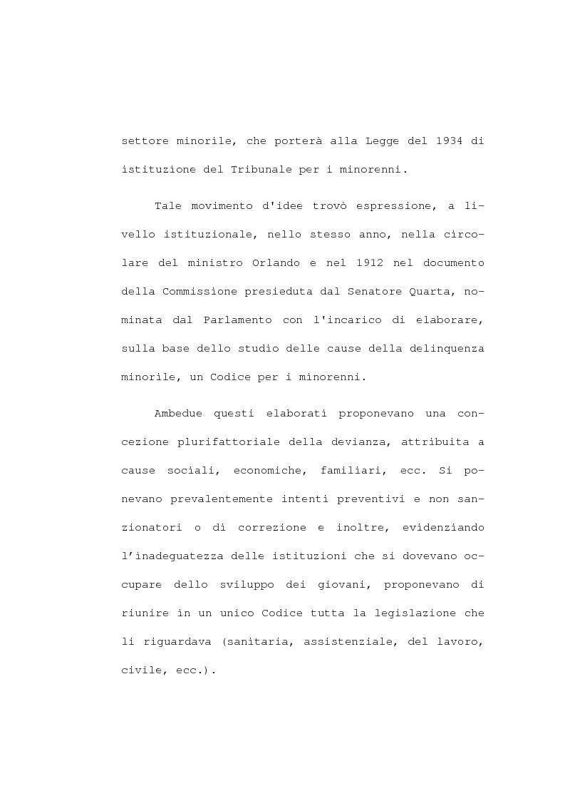 Anteprima della tesi: La devianza minorile. L'istituto di osservazione maschile per i minorenni di Firenze negli anni 1955-77, Pagina 13