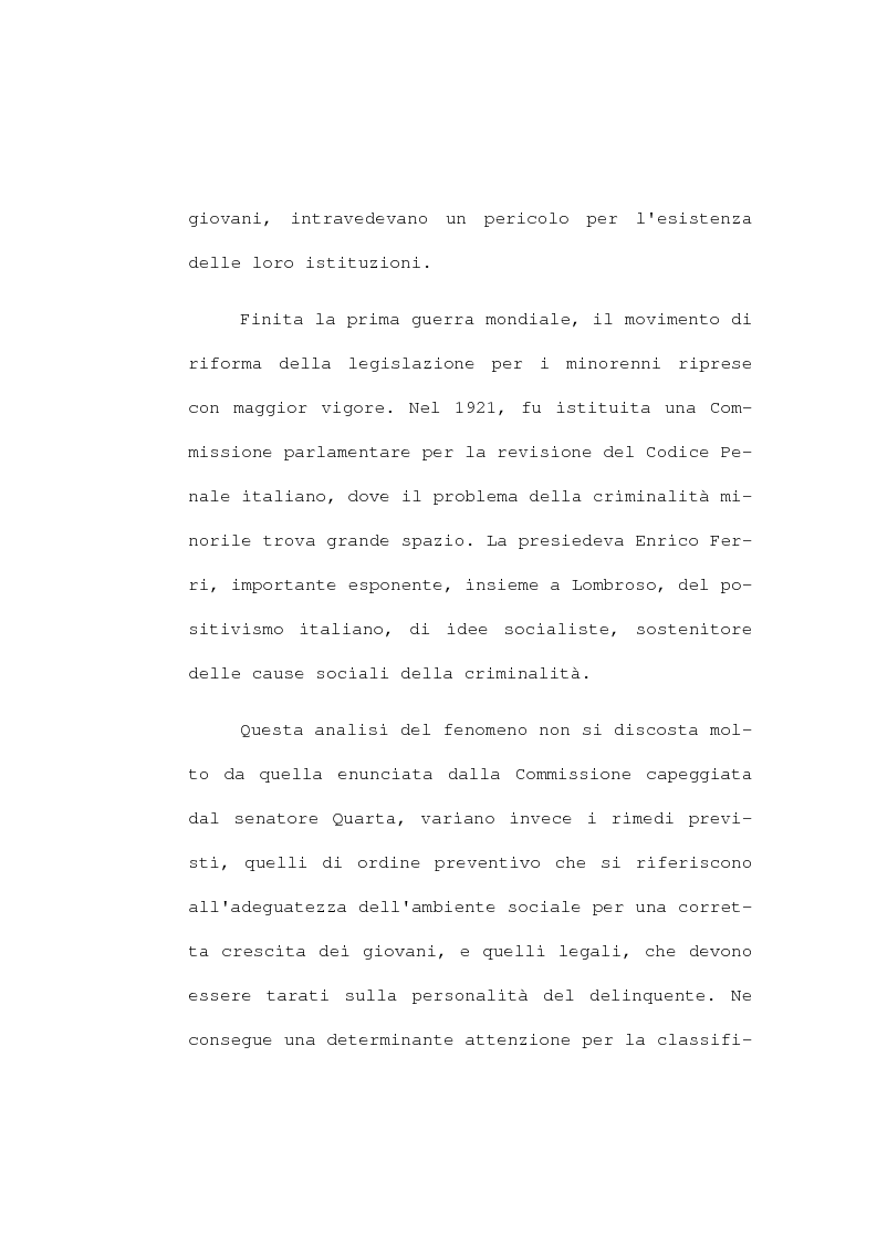 Anteprima della tesi: La devianza minorile. L'istituto di osservazione maschile per i minorenni di Firenze negli anni 1955-77, Pagina 15