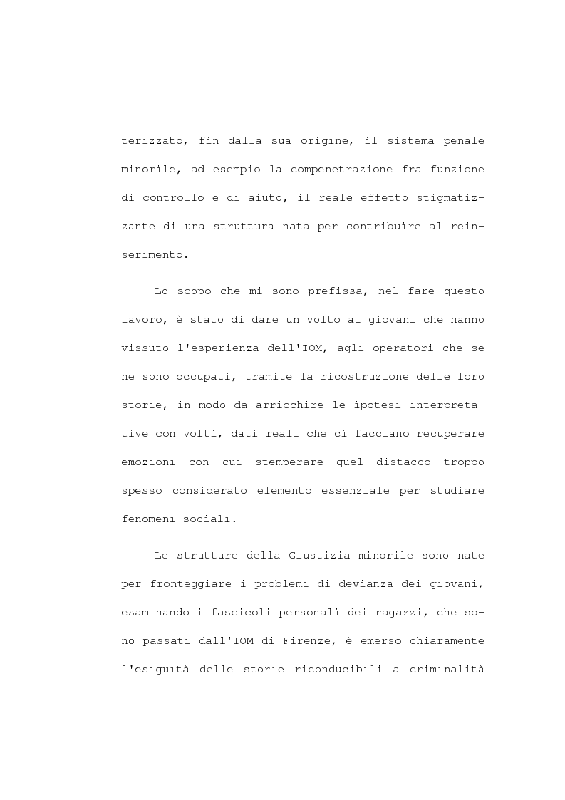 Anteprima della tesi: La devianza minorile. L'istituto di osservazione maschile per i minorenni di Firenze negli anni 1955-77, Pagina 4
