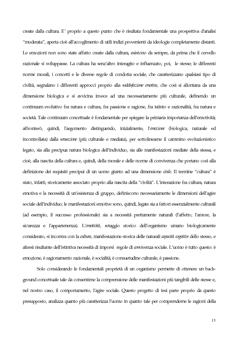 Anteprima della tesi: Interdipendenza emotiva: per una prospettiva cognitiva sulle emozioni, Pagina 11