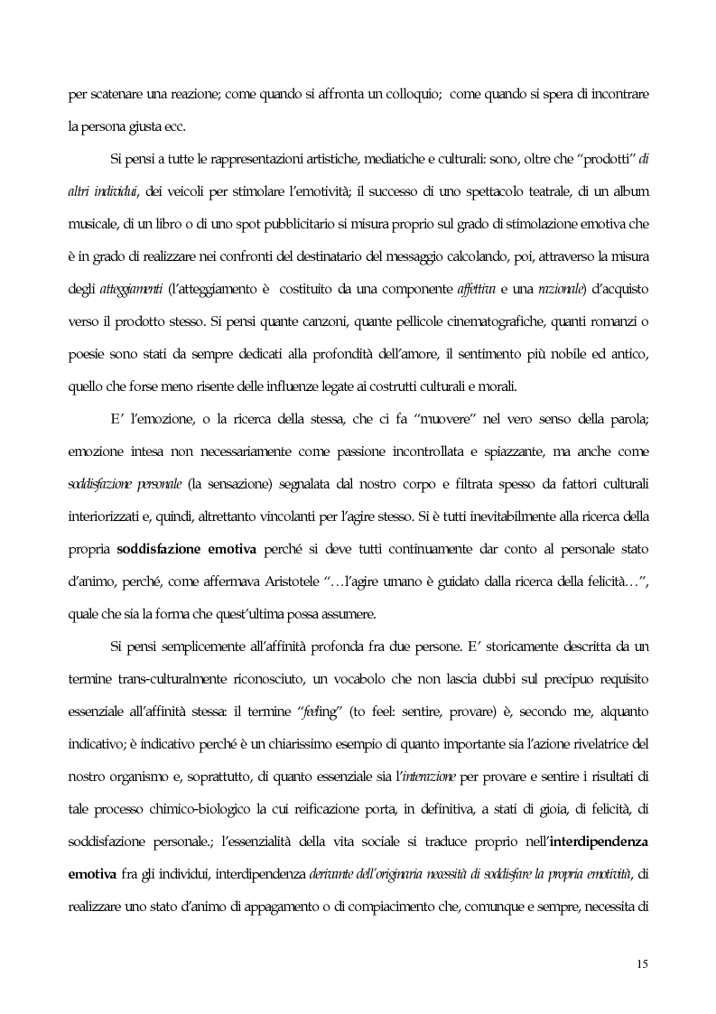 Anteprima della tesi: Interdipendenza emotiva: per una prospettiva cognitiva sulle emozioni, Pagina 13