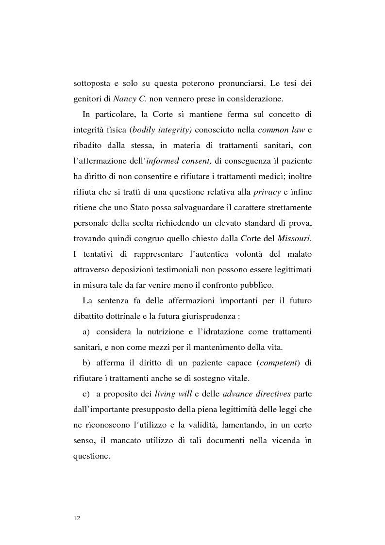 Anteprima della tesi: Le direttive anticipate di trattamento in ambito medico sanitario, Pagina 12