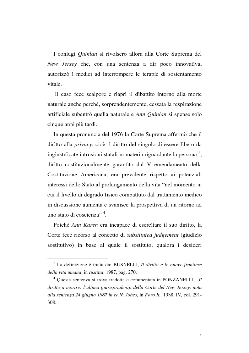 Anteprima della tesi: Le direttive anticipate di trattamento in ambito medico sanitario, Pagina 5