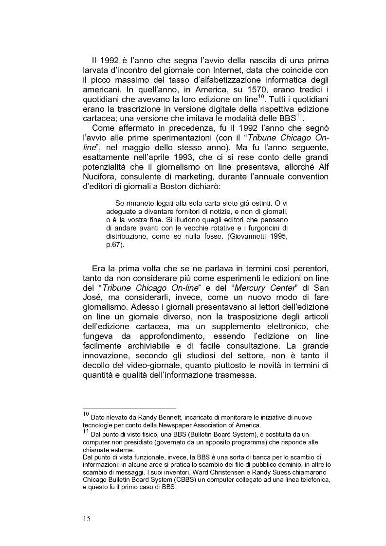 Anteprima della tesi: Giornalismo e nuovi linguaggi dei media: la forma blog, Pagina 12